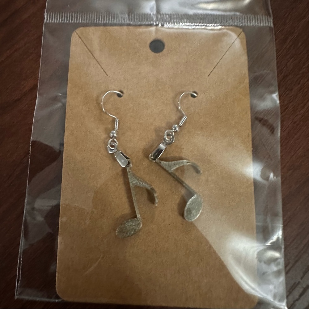 Music note earrings